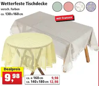 Thomas Philipps Wetterfeste Tischdecke ca. 130 x 160 cm Angebot