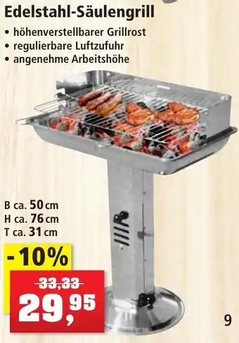 Thomas Philipps Edelstahl-Säulengrill Angebot