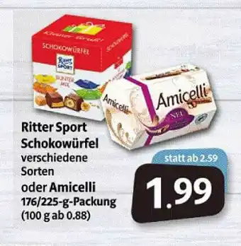 Markant Markt Ritter Sport Schokowürfel Angebot