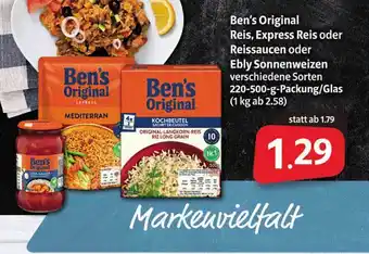 Markant Markt Ben's Original Reis, Exress Reis Oder Reissaucen Oder Ebly Sonnenweizen Angebot