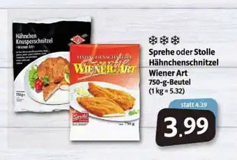 Markant Markt Sprehe Oder Stolle Hähnchenschnitzel Wiener Art Angebot