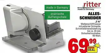 Marktkauf Ritter Allesschneider E16 Angebot