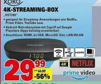 Marktkauf Xoro 4k-streaming-box Hst280 Angebot