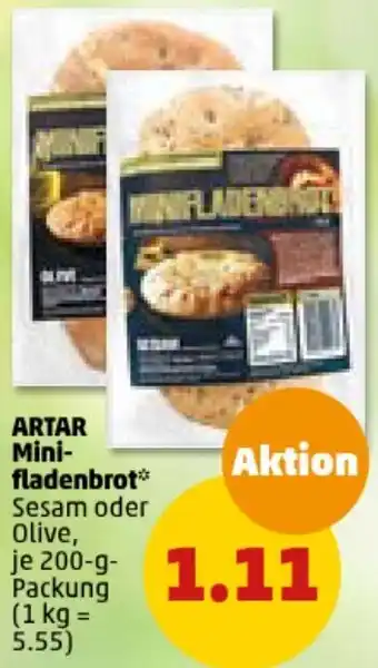 PENNY ARTAR Minifladenbrot 200 g Packung Angebot