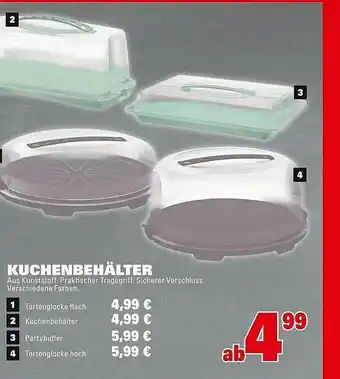 Marktkauf Kuchenbehälter Angebot