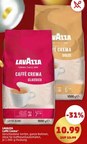 PENNY LAVAZZA Caffè Crema 1.000-g-Packung Angebot