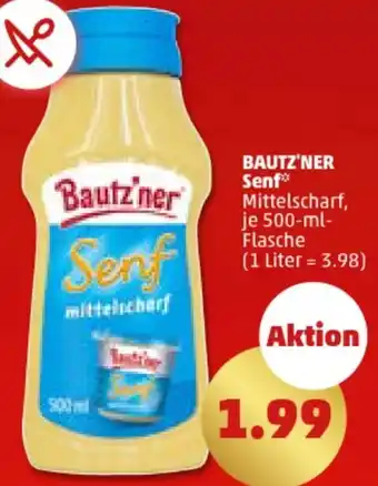 PENNY BAUTZ'NER Senf 500 ml Flasche Angebot