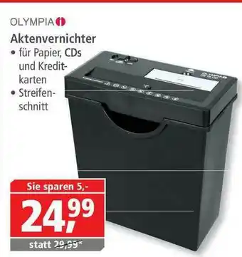 Pfennigpfeiffer Olympia Aktenvernichter Angebot