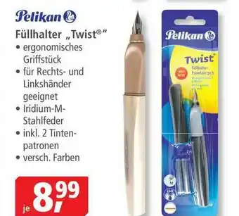 Pfennigpfeiffer Pelikan Füllhalter „twist” Angebot