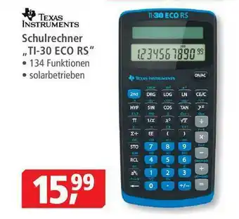 Pfennigpfeiffer Texas Instruments Schulrechner „TI-30 ECO RS” Angebot