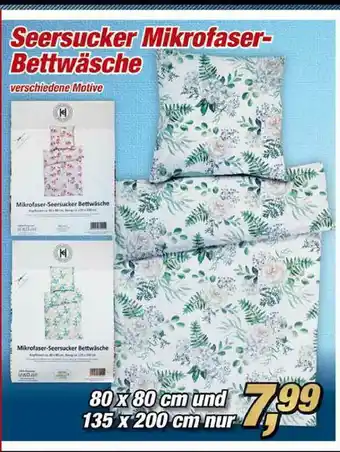 Posten Börse Seersucker Mikrofaser-bettwäsche Angebot