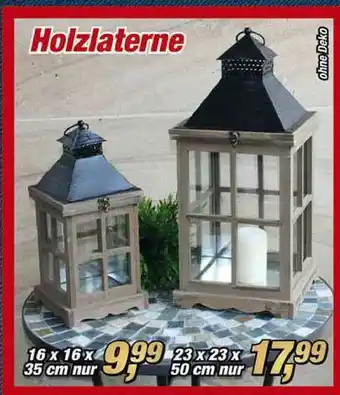 Posten Börse Holzlaterne Angebot