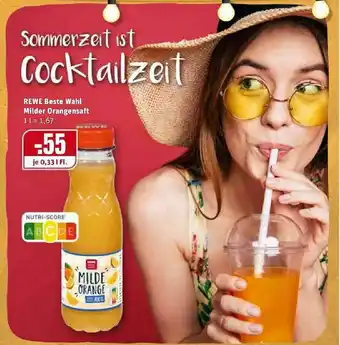 REWE Kaufpark Rewe Beste Wahl Milder Orangensaft Angebot