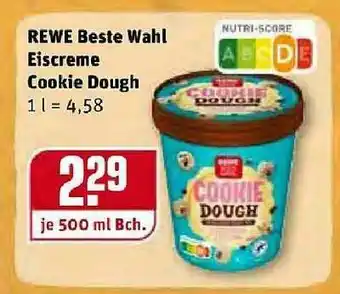 REWE Kaufpark Rewe Beste Wahl Eiscreme Cookie Dough Angebot