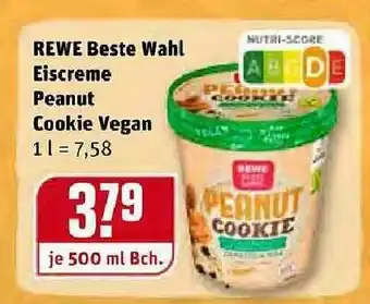 REWE Kaufpark Rewe Beste Wahl Eiscreme Peanut Cookie Vegan Angebot