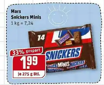 REWE Kaufpark Mars Snickers Minis Angebot