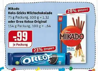 REWE Kaufpark Mikado Keks-sticks Milchschokolade Oder Oreo Kekse Original Angebot