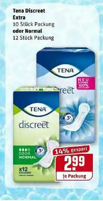 REWE Kaufpark Tena Discreet Extra Oder Normal Angebot