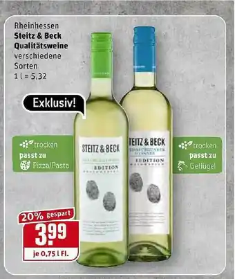 REWE Kaufpark Steitz & Beck Qualitätsweine Angebot