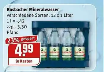 REWE Kaufpark Rosbacher Mineralwasser Angebot