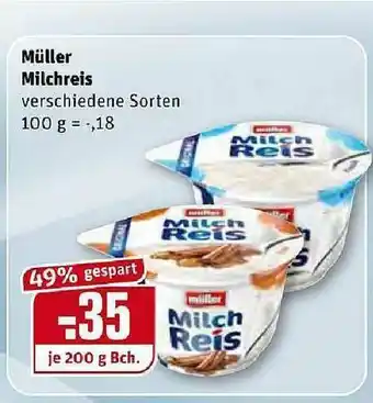 REWE Kaufpark Müller Milchreis Angebot