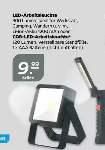 NETTO Led Arbeitsleuchte Oder Cob Led Arbeitsleuchte Angebot