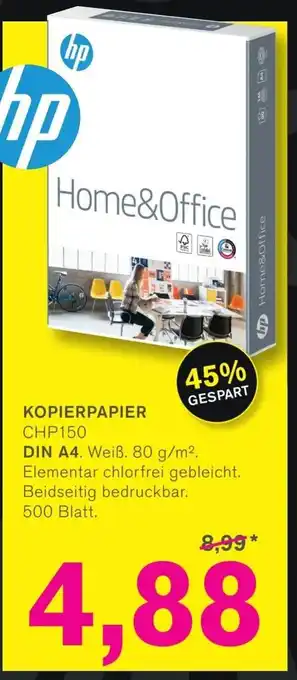 KODi hp KOPIERPAPIER CHP150 Angebot