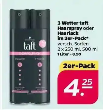 NETTO 3 Wetter Taft Haarspray Haarlack Im 2er Pack Angebot