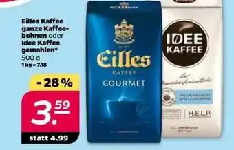 NETTO Eilles Kaffee Ganze Kaffeebohnen Oder Ldee Kaffee Gemahlen Angebot