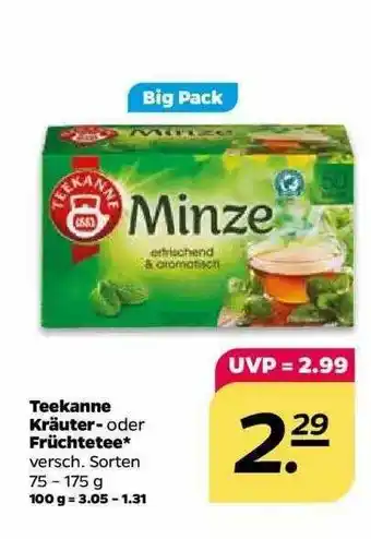 NETTO Teekanne Kräüter- Oder Früchtetee Angebot