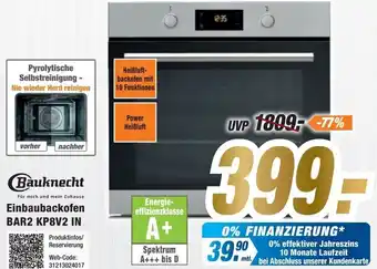 Expert Bauknecht Einbaubackofen BAR2 KP8V2 IN Angebot