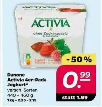 NETTO Danone Activia 4er-pack Joghurt Angebot