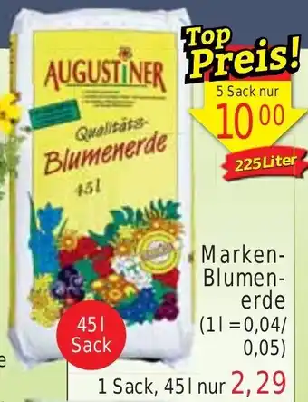 Wiglo Wunderland Marken-Blumenerde 45 L Sack Angebot