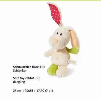 Nici Schmusetier Hase Tilli Schlenker Angebot