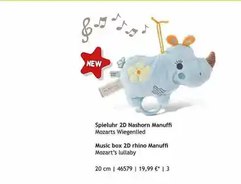 Nici Spieluhr 2d Nashorn Manuffi Mozart Wiegenlied Angebot