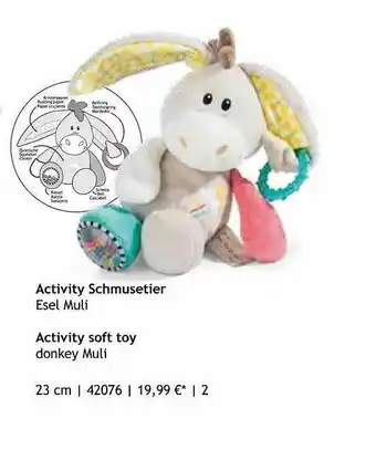 Nici Activity Schmusetier Esel Muli Angebot