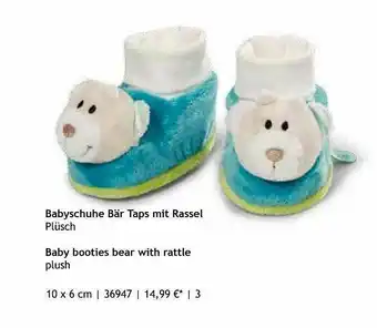 Nici Babyschuhe Bär Taps Mit Rassel Angebot