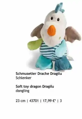 Nici Schmusetier Drache Dragilu Schlenker Angebot