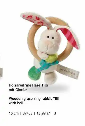 Nici Holzgreifring Hase Tilli Mit Glocke Angebot