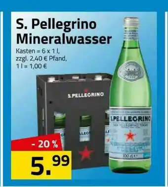 Logo Getränkemarkt S. Pellegrino Mineralwasser Angebot