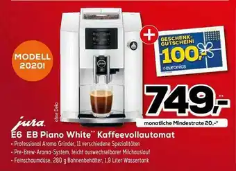 Euronics XXL Jura E6 Eb Piano White Kaffeevollautomat Angebot