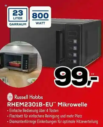 Euronics XXL Russell Hobbs Rhem2301b-eu Mikrowelle Angebot