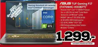 Euronics XXL Asus Tuf Gaming F17 Fx706hc-hx067t Angebot