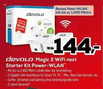 Euronics XXL Devolo Magic 2 Wifi Next Starter Kit Power-wlan Angebot