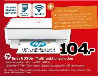 Euronics XXL Hp Envy 6030e Multifunktionsdrucker Angebot