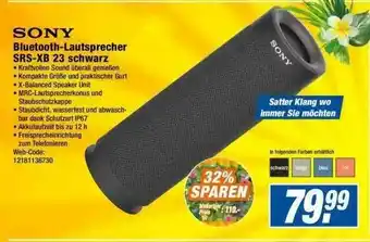 Expert Sony Bluetooth Lautsprecher Srs-xb 23 Schwarz Angebot