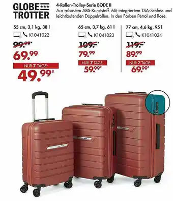 Galeria Globe Trotter 4-rollen-trolley-serie Bode II Angebot