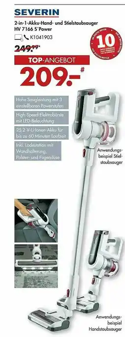 Galeria Severin 2in1-akku-hand- Und Stielstaubsauger Hv 7166 S'power Angebot