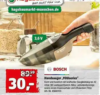 Hagebau Bosch Handsauger Youseries Angebot