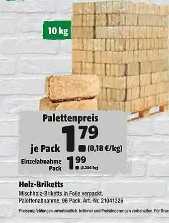 Hagebau Holz-briketts Angebot